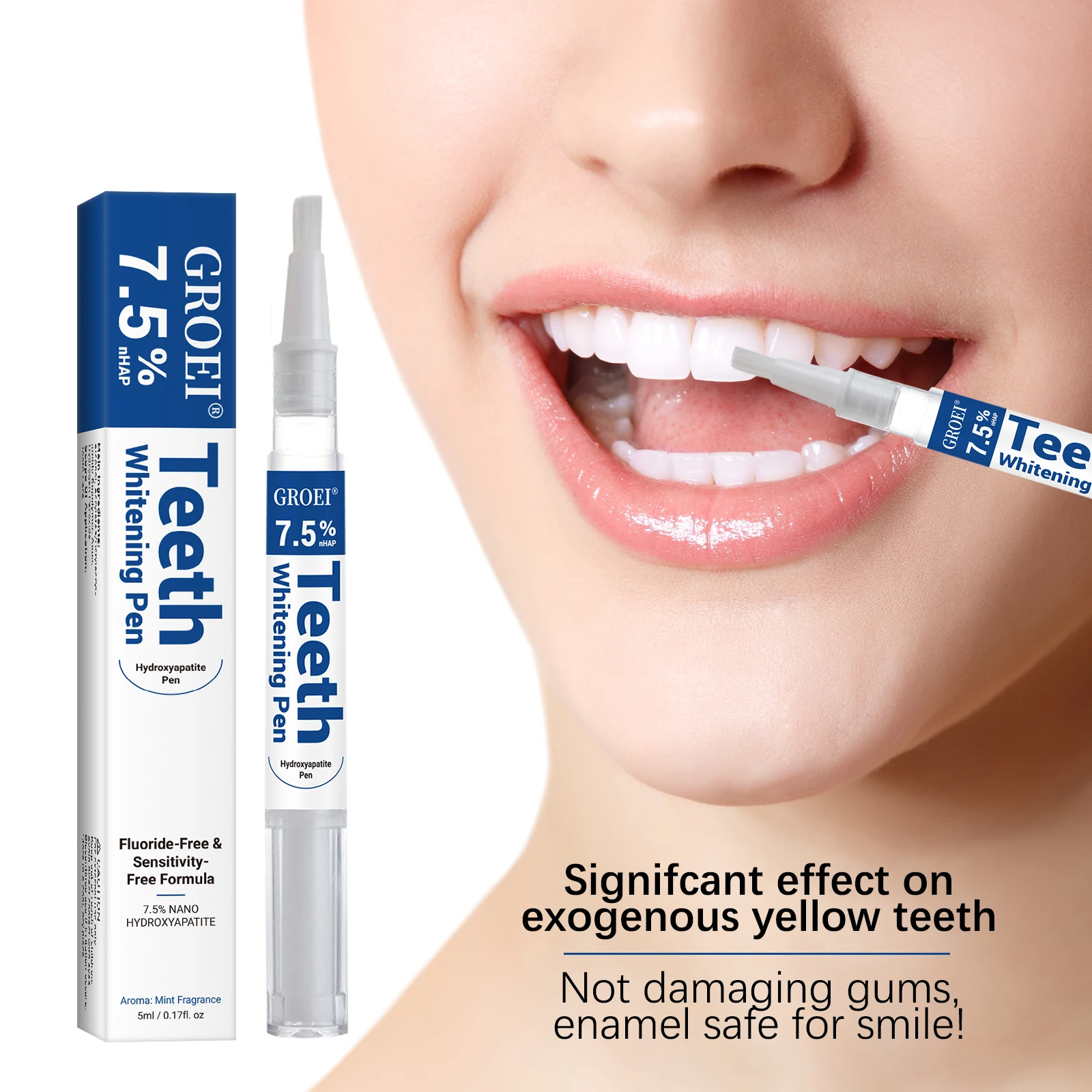 Teeth Whitening Hydrogen Peroxide - Stylo de blanchiment des dents hydroxypatite,