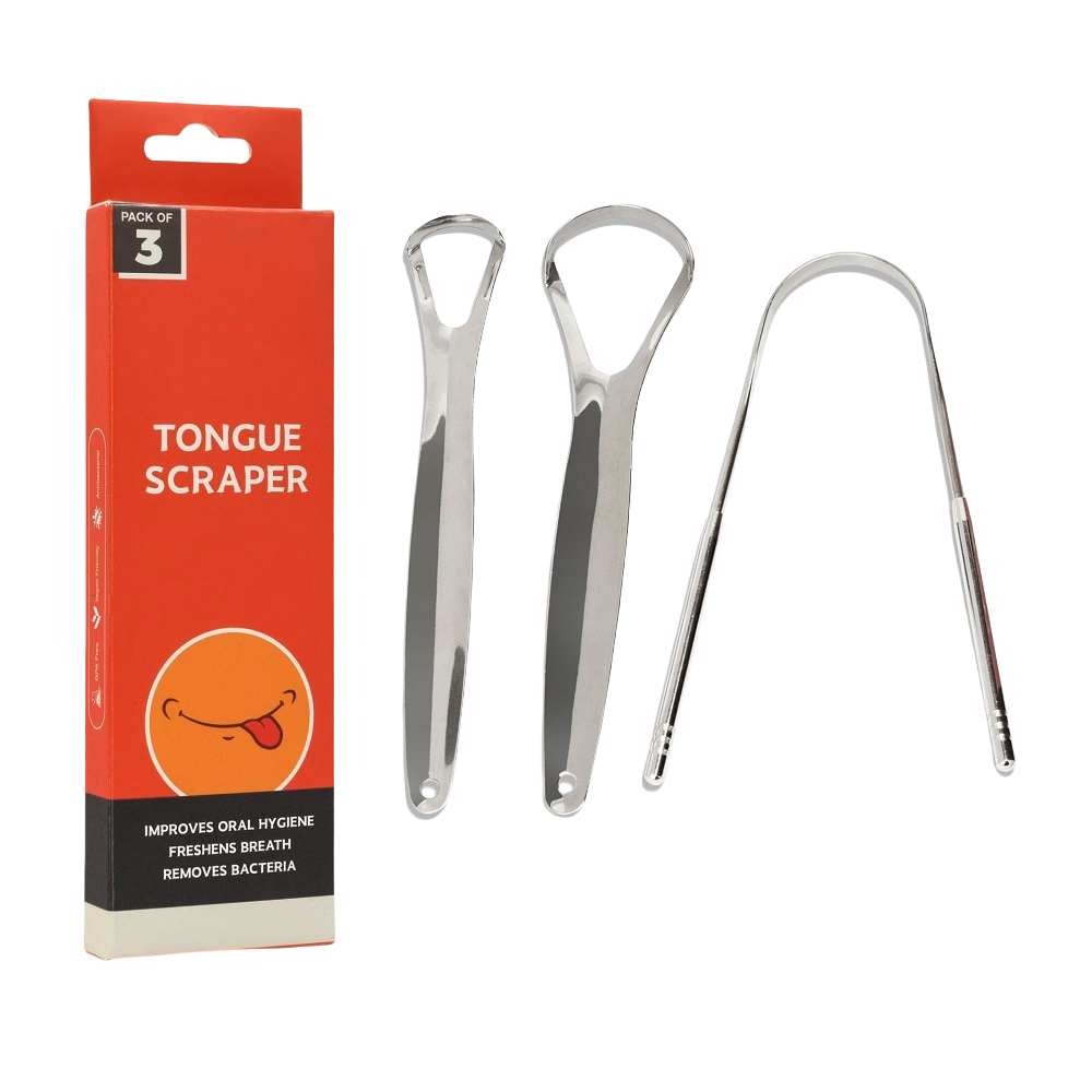Tongue Scraper Metal - Grattoir à langue en métal pour