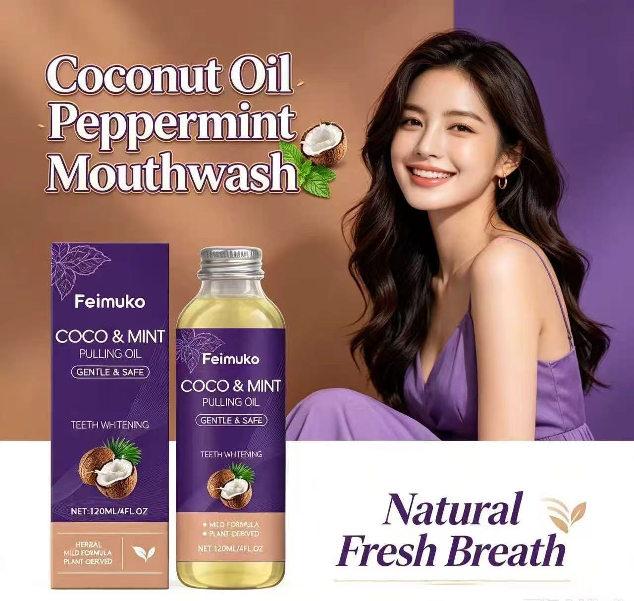 Coconut Oil Pull - Huile de noix de coco et