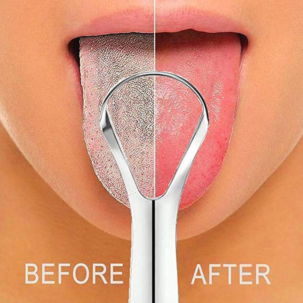 Tongue Scraper Metal - 1 pièce Grattoir à langue portable