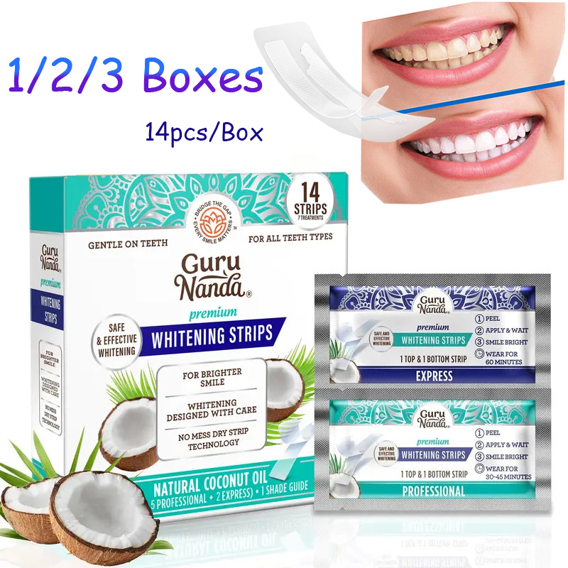 Teeth Whitening Retainer - 14 pièces/boîte Bandes blanchissantes pour les