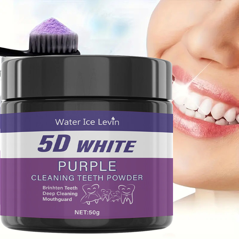 Teeth Whitening With Baking Soda - Poudre de dents blanches 5D. Formule