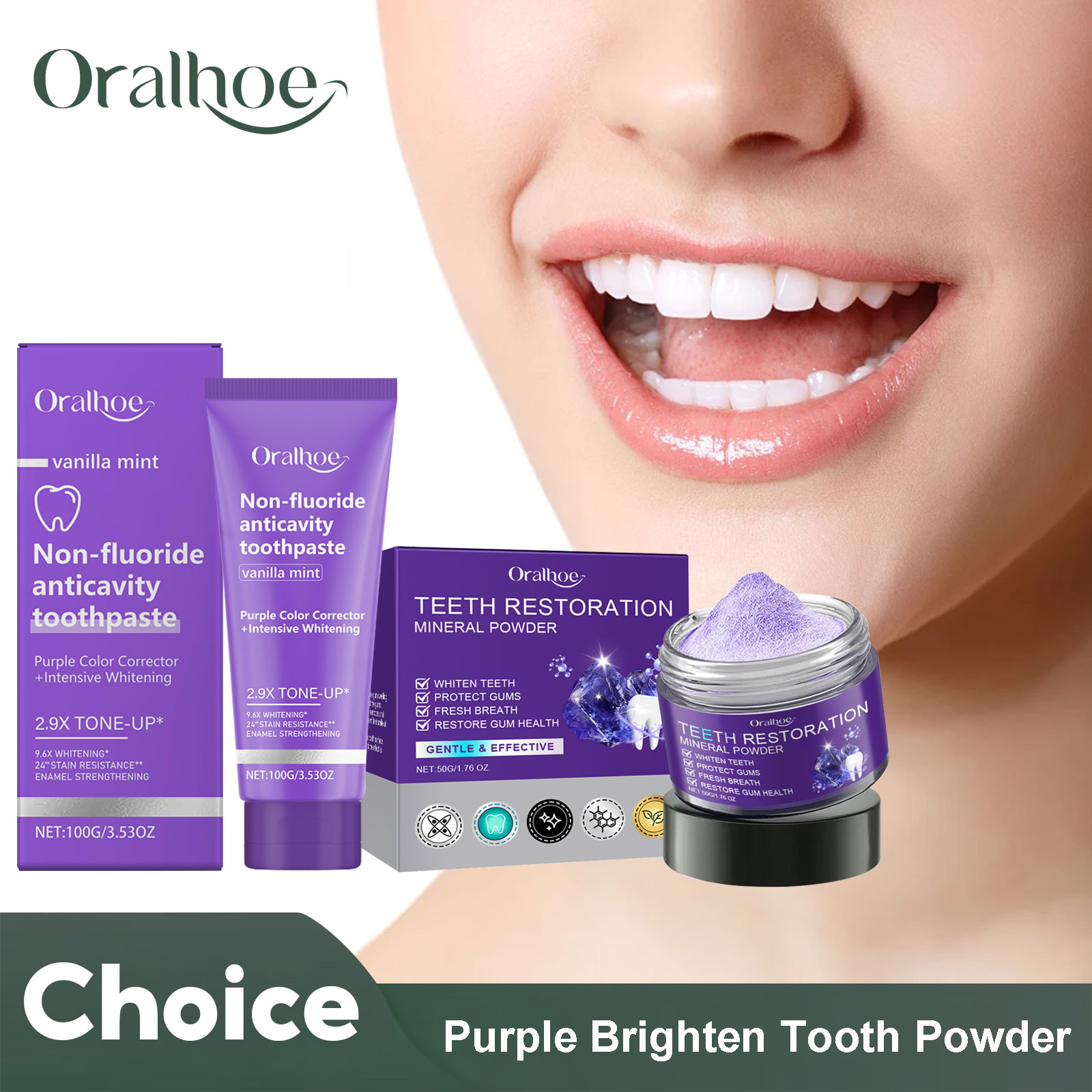 Teeth Whitening Best - Poudre de nappode pour la domination