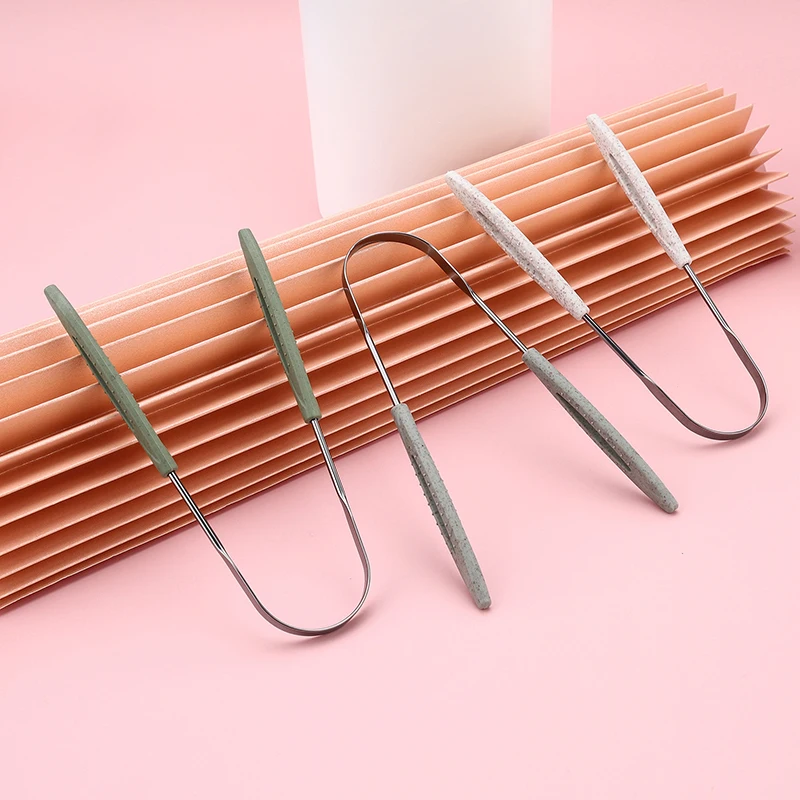 Tongue Scraper Metal - Grattoir à langue en acier inoxydable,