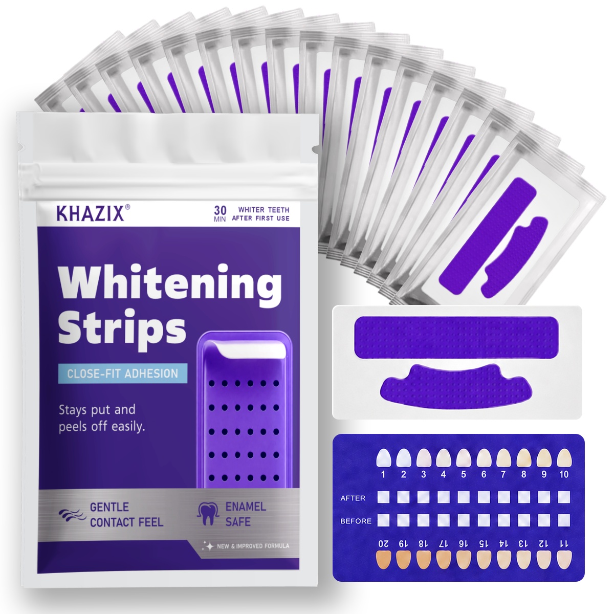 Teeth Whitening Retainer - 7 bandes blanchissantes pour les dents