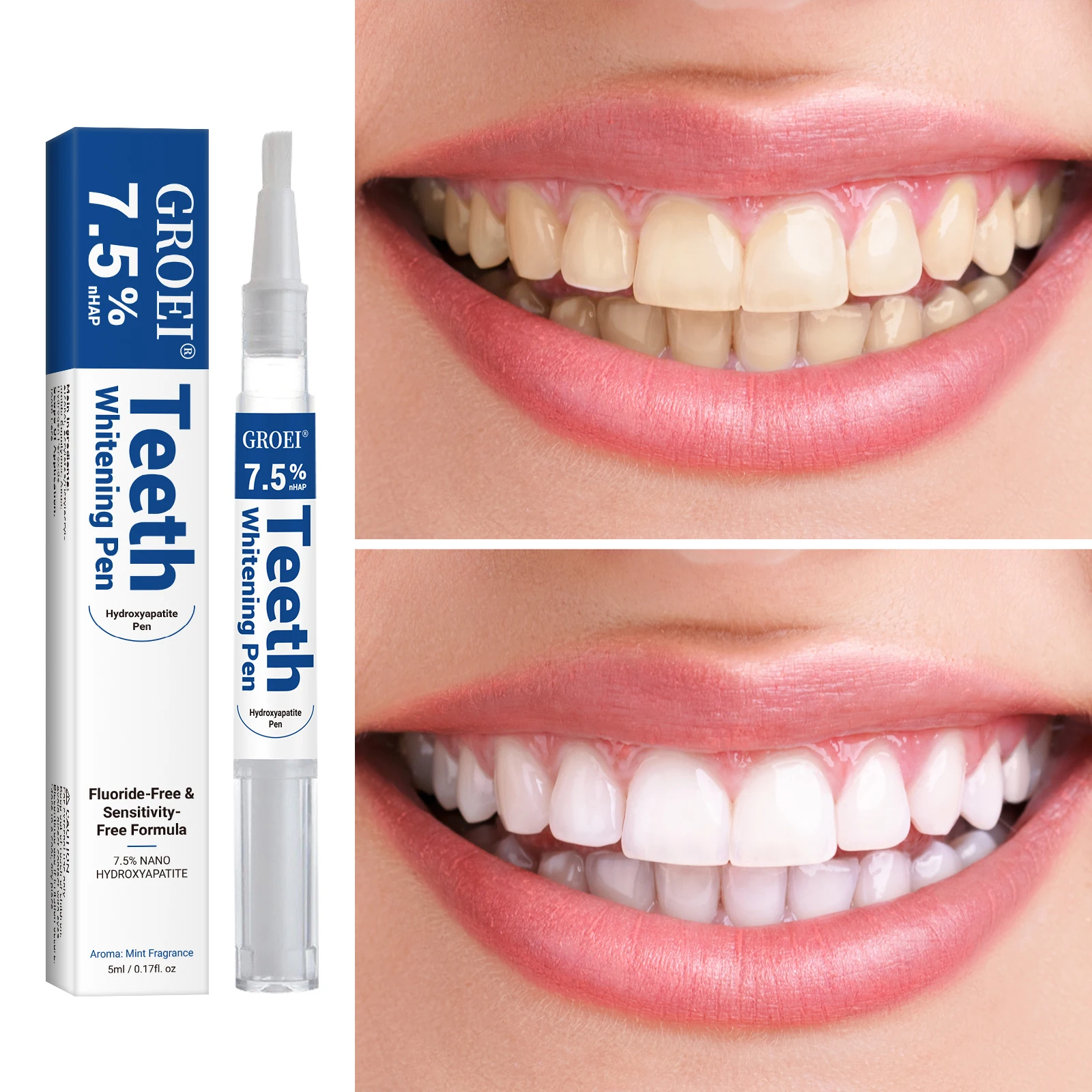 Stylo de blanchiment des dents - Teeth Whitening Hydrogen Peroxide avis et prix