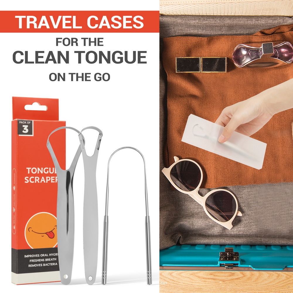 Grattoir à langue en métal pou - Tongue Scraper Metal avis et prix