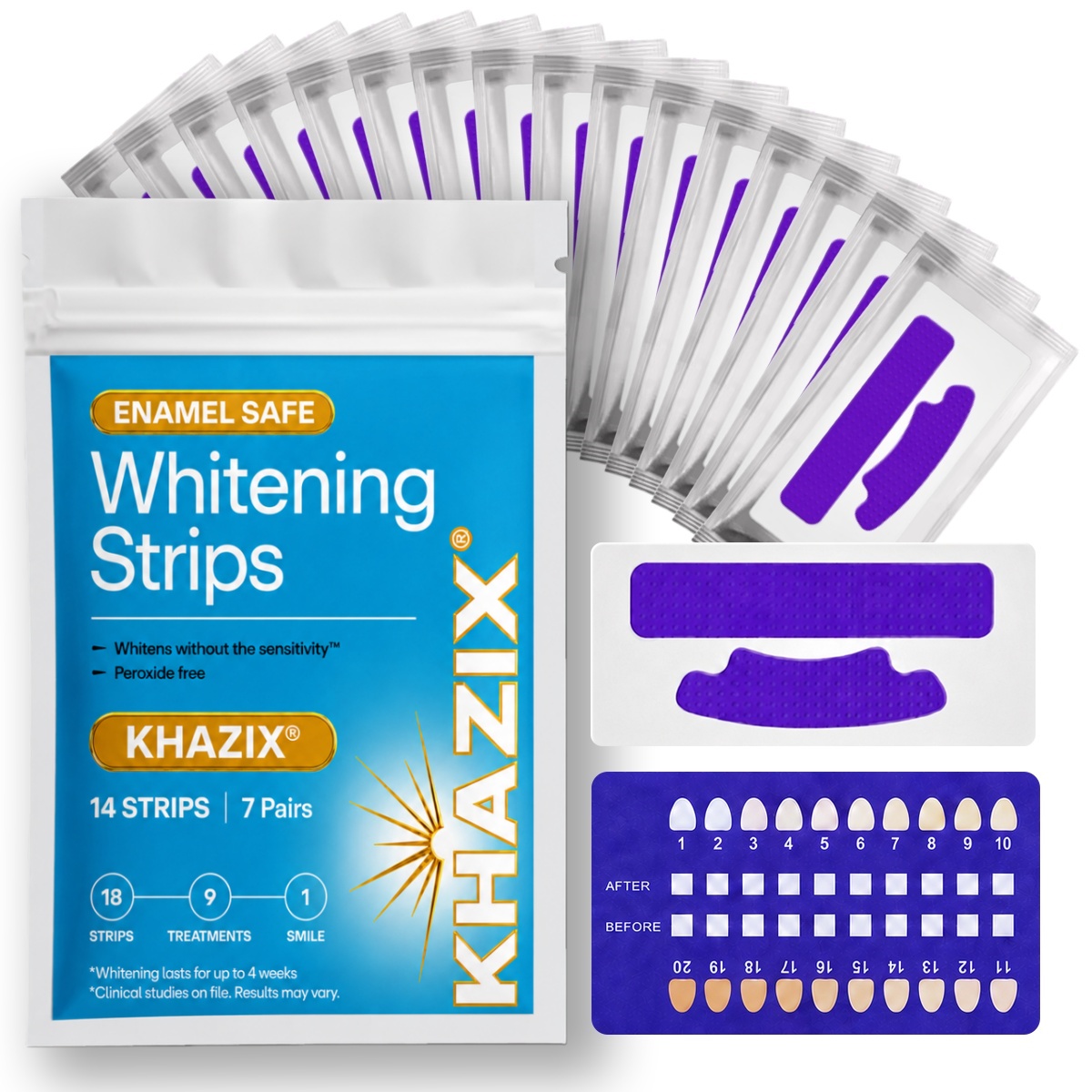 7 paires de bandes blanchissan - Teeth Whitening Retainer avis et prix