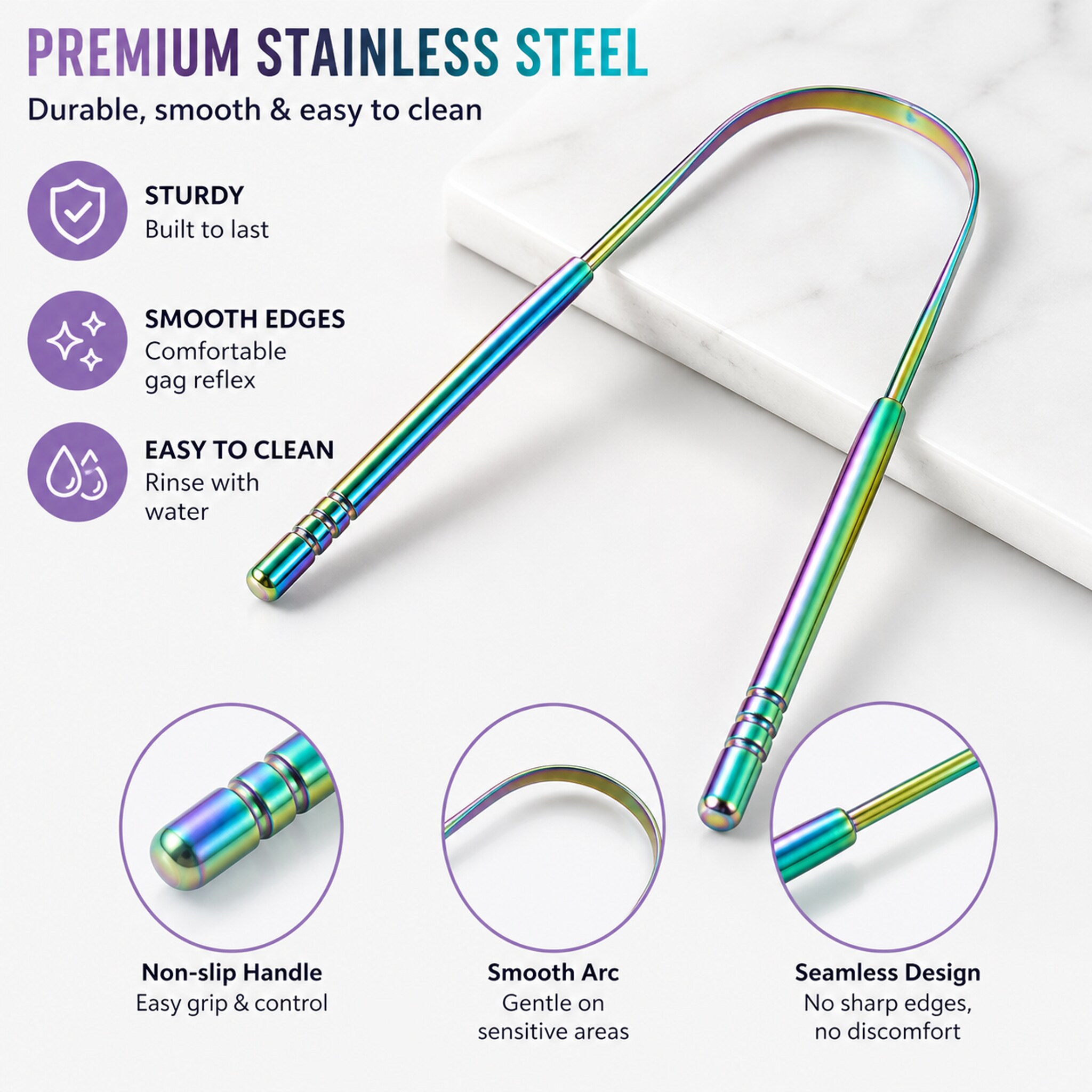 Nettoyeur de langue en métal,  - Tongue Scraper Metal avis et prix