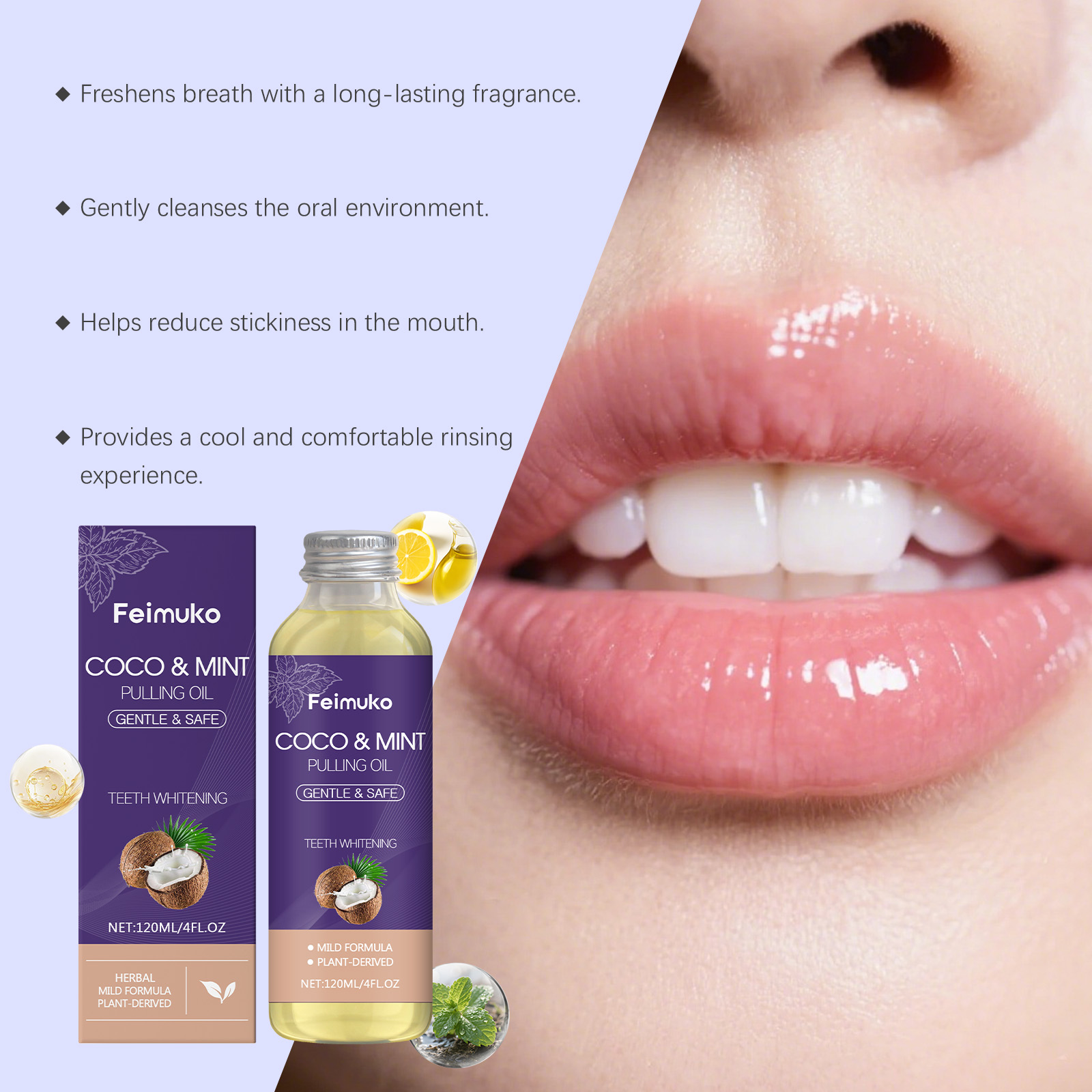 Huile de noix de coco et de me - Coconut Oil Pull avis et prix