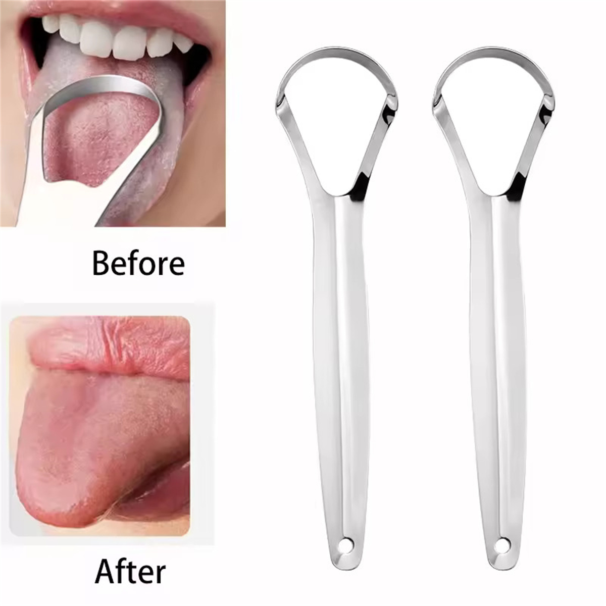 Ensemble de gratte-langue en a - Tongue Scraper Metal avis et prix