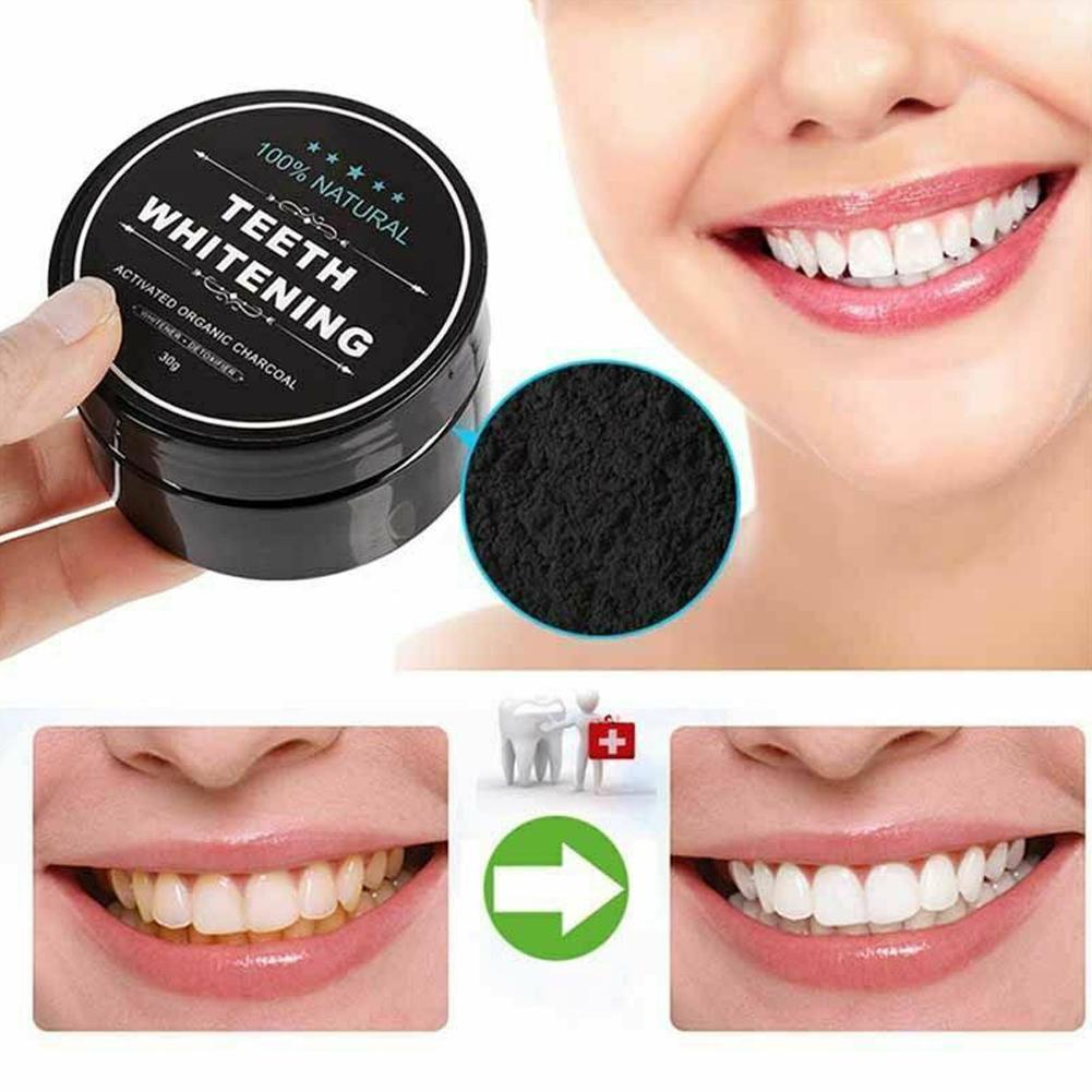Poudre de charbon actif bio po - Teeth Whitening Charcoal Powder avis et prix