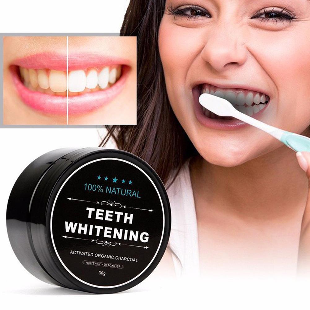 Poudre de charbon actif bio po - Teeth Whitening Charcoal Powder avis et prix