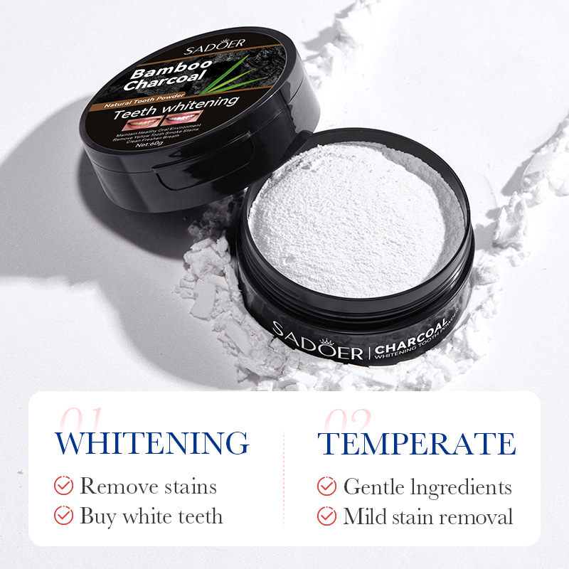 Charbon de bambou charbon acti - Teeth Whitening Charcoal Powder avis et prix