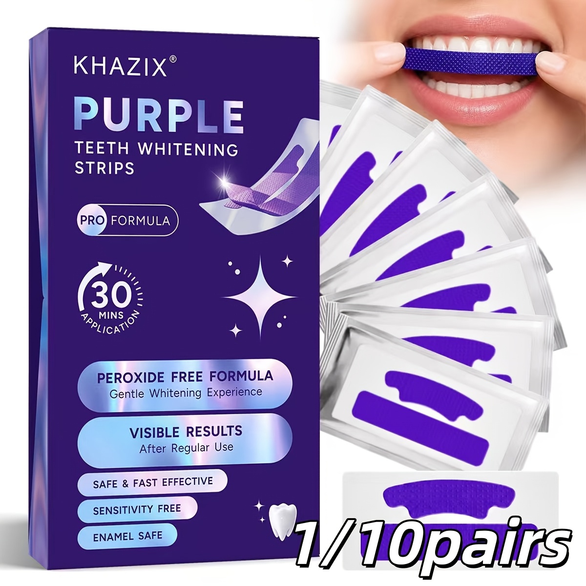 1/10 paires de bandes blanchis - Teeth Whitening Retainer avis et prix