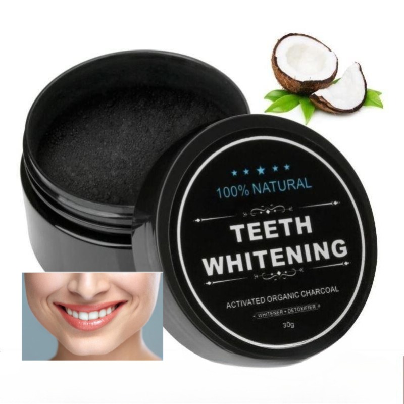 1 boîte de poudre de blanchime - Teeth Whitening Charcoal Powder avis et prix