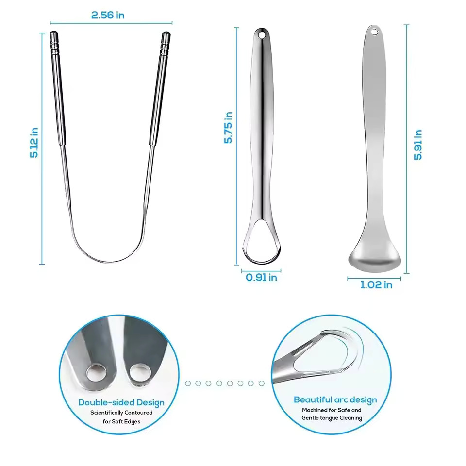 1 pièce/2 pièces/3 pièces/4 pi - Tongue Scraper Metal avis et prix