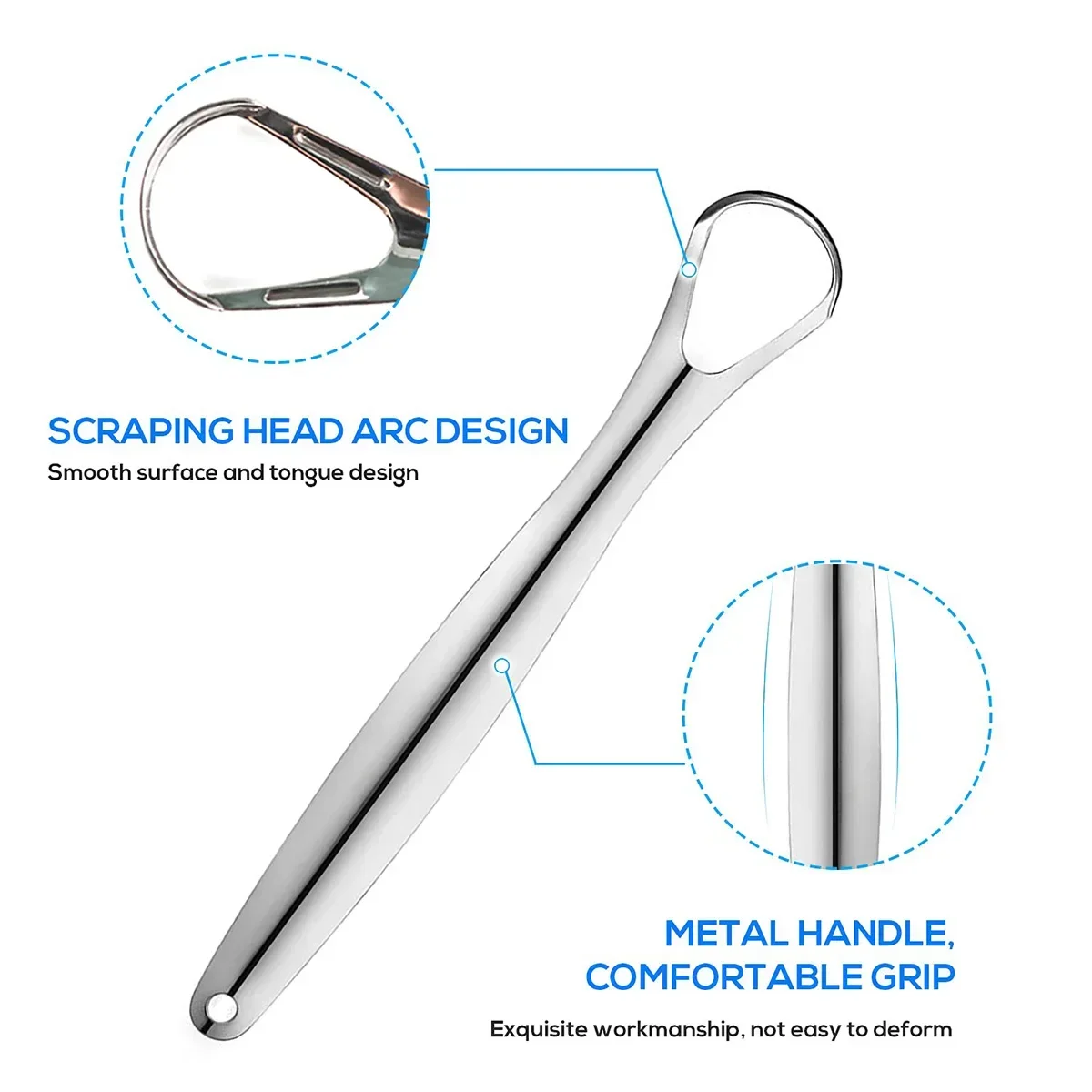 Grattoir à langue en métal Pre - Tongue Scraper Metal avis et prix