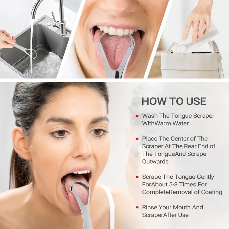 Grattoir à Langue en Acier Ino - Tongue Scraper Metal avis et prix