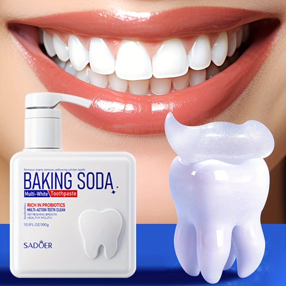 Dentifrice à pompe probiotique - Teeth Whitening With Baking Soda avis et prix